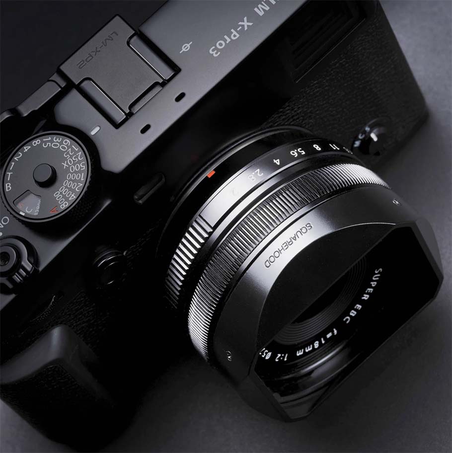 スクエアフード FUJIFILM XF18mmF2専用 角型アルミフード SQUAREHOOD