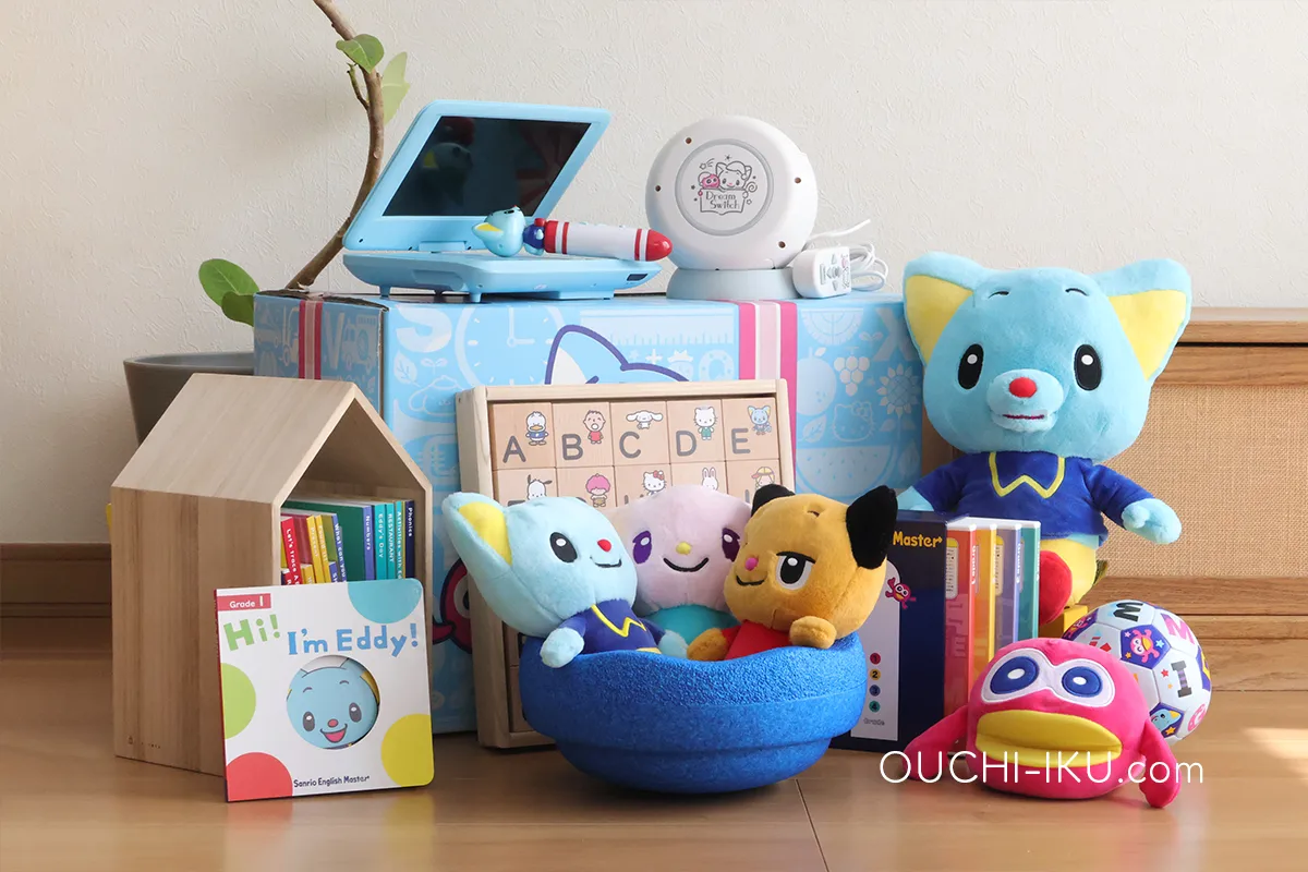 0歳からOK】サンリオイングリッシュマスターStage1の教材一覧を徹底