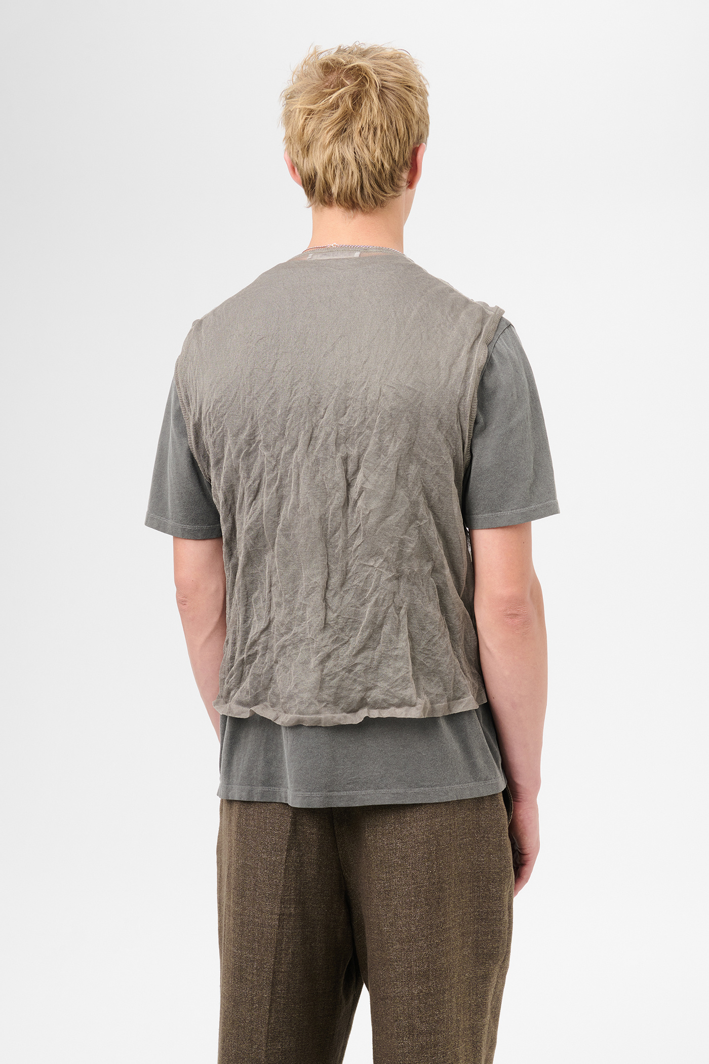 Our Legacy - Crush Vest Ash Silk Steel