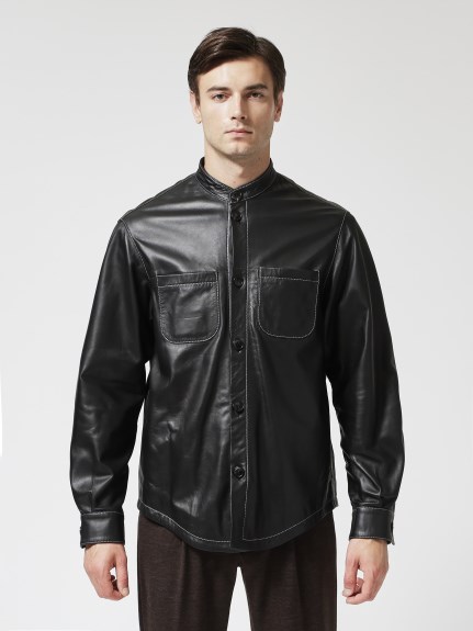 ラムレザーシャツジャケット（アウター）｜STRASBURGO OUTLET