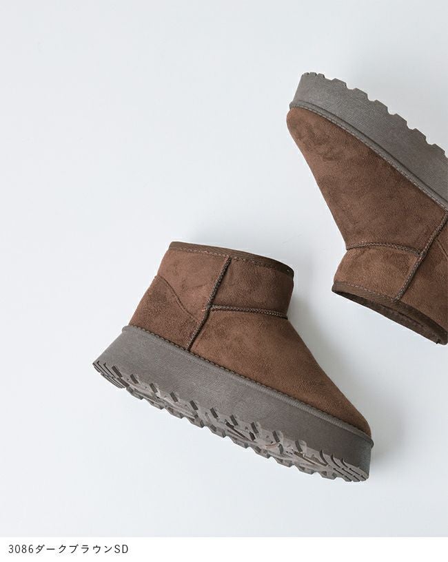 menue (メヌエ) 厚底ムートンブーツ 送料無料 | welleg（ウェレッグ