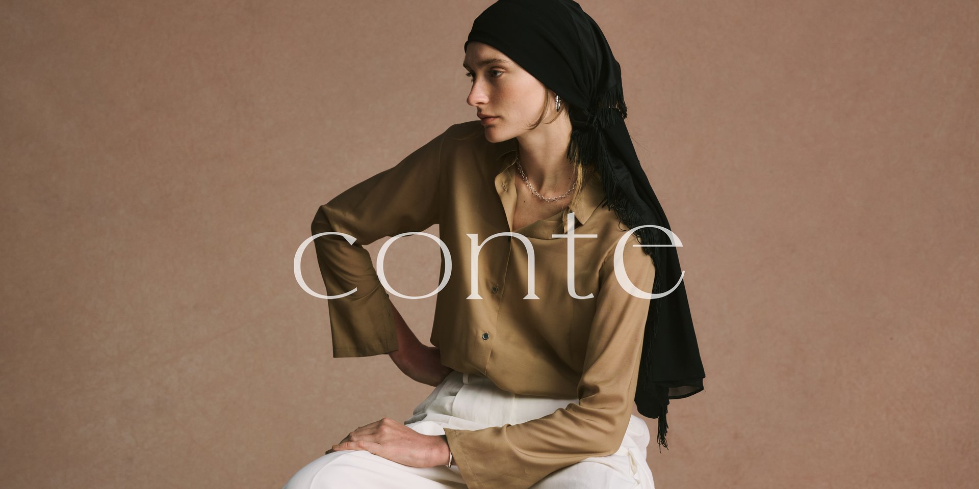 conteラップ チノ テーパードワイドパンツ辺見えみり