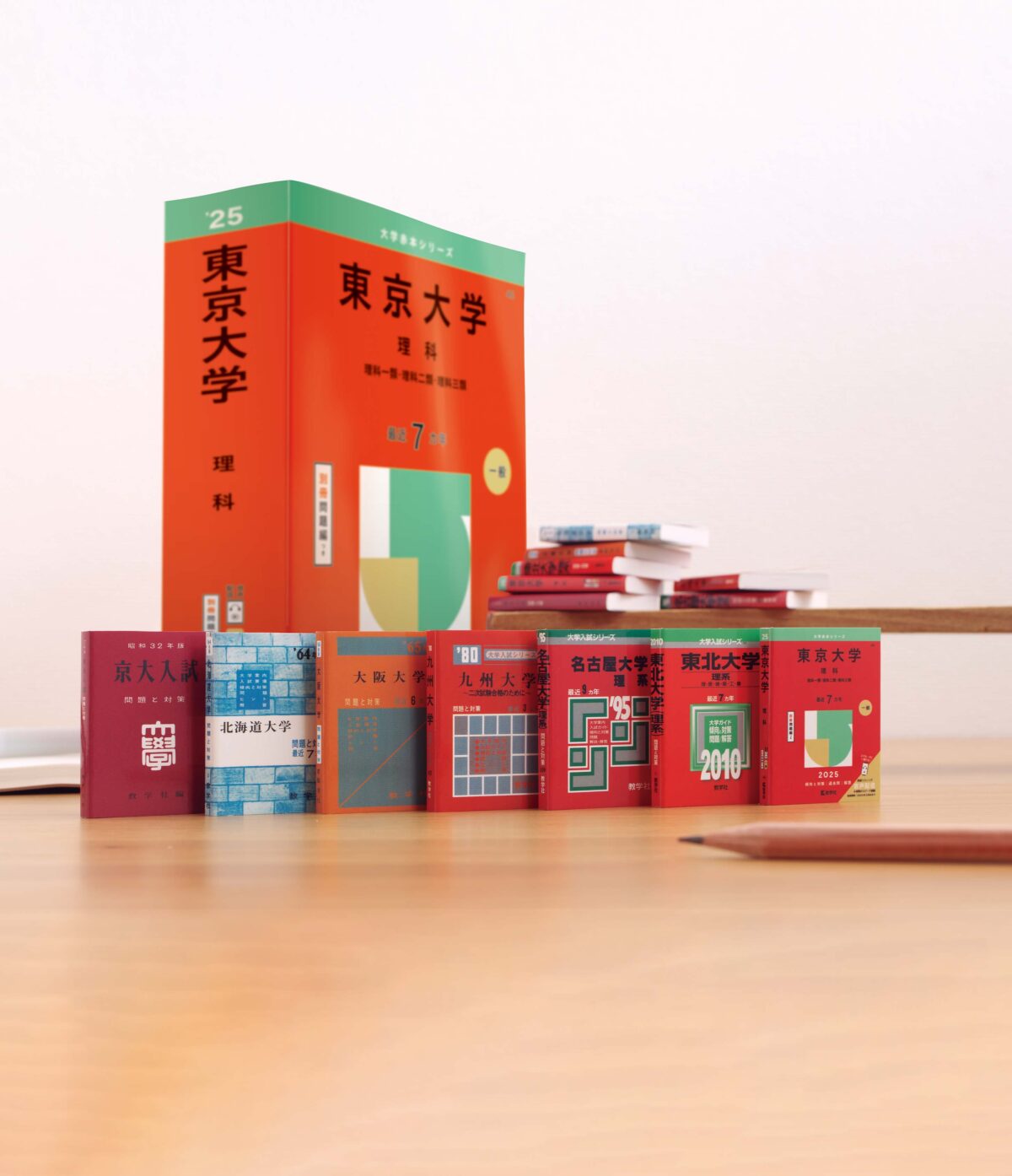 赤本”がガシャポンに！ 新表紙「東大」、“最も古い”1957年版「京大