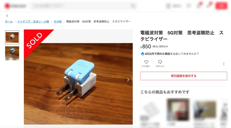 フリマサイトで売られていた「思考盗聴対策グッズ」vs見た目そっくり