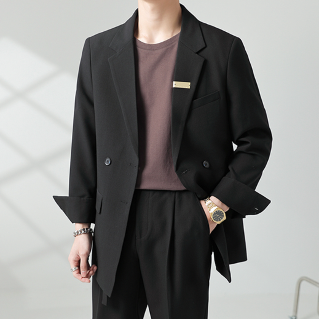 コリアンレトロセットアップ（長袖）Ot1023|韓国メンズファッション通販