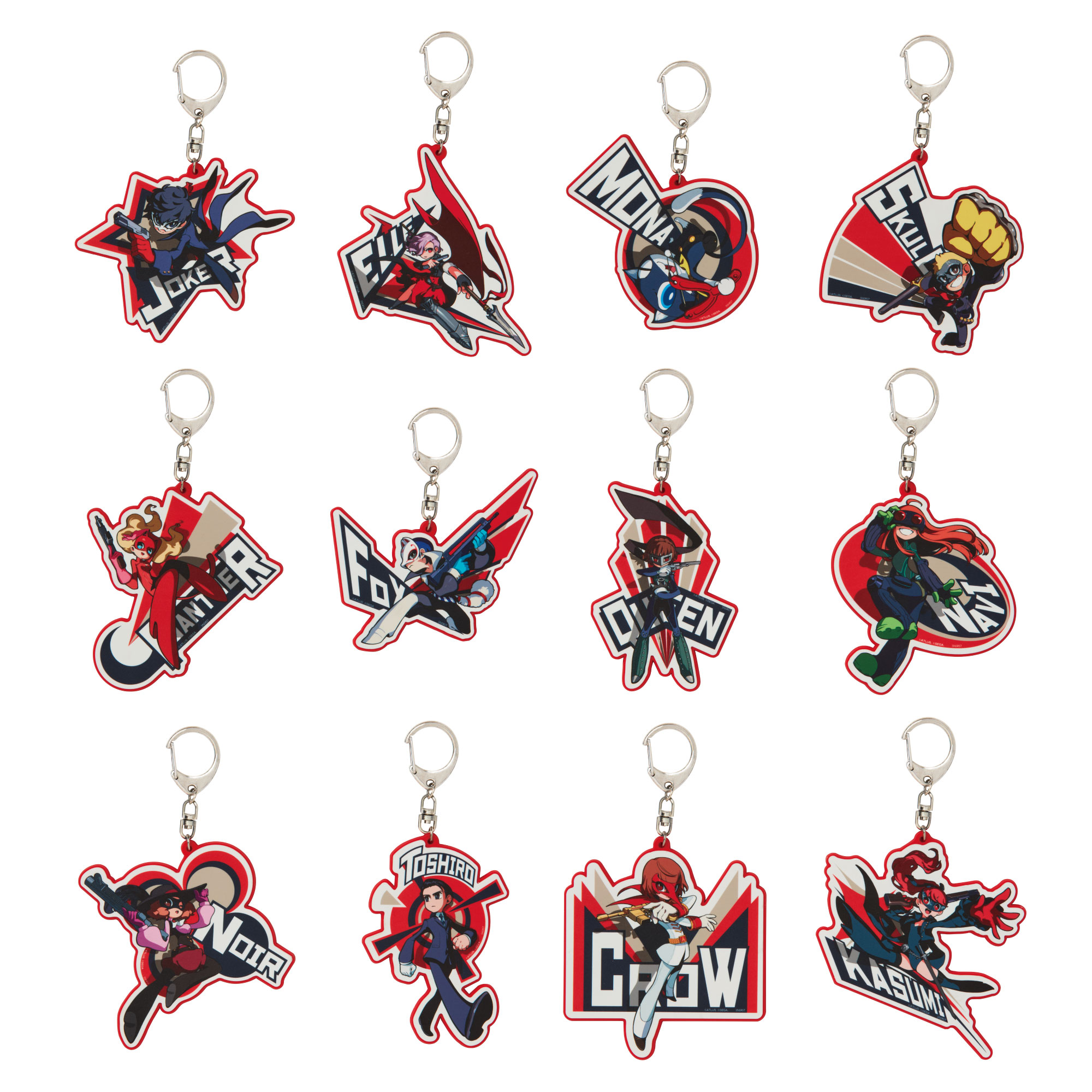 ペルソナ5 タクティカ』のラバーキーホルダーがサンスター文具より