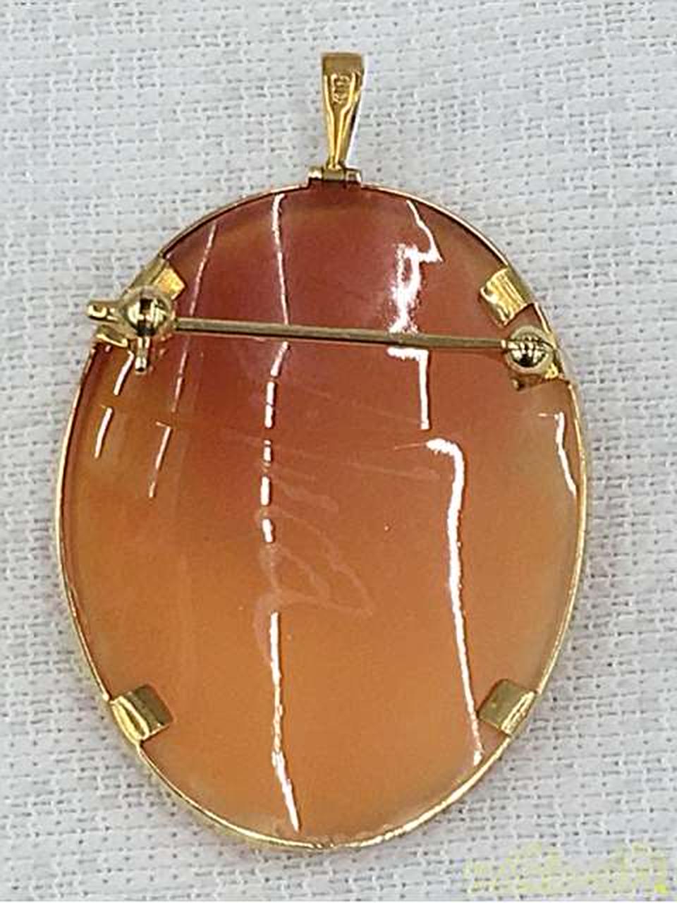 K18 金 カメオ トップ ブローチ|【ハードオフ公式通販】オフモール