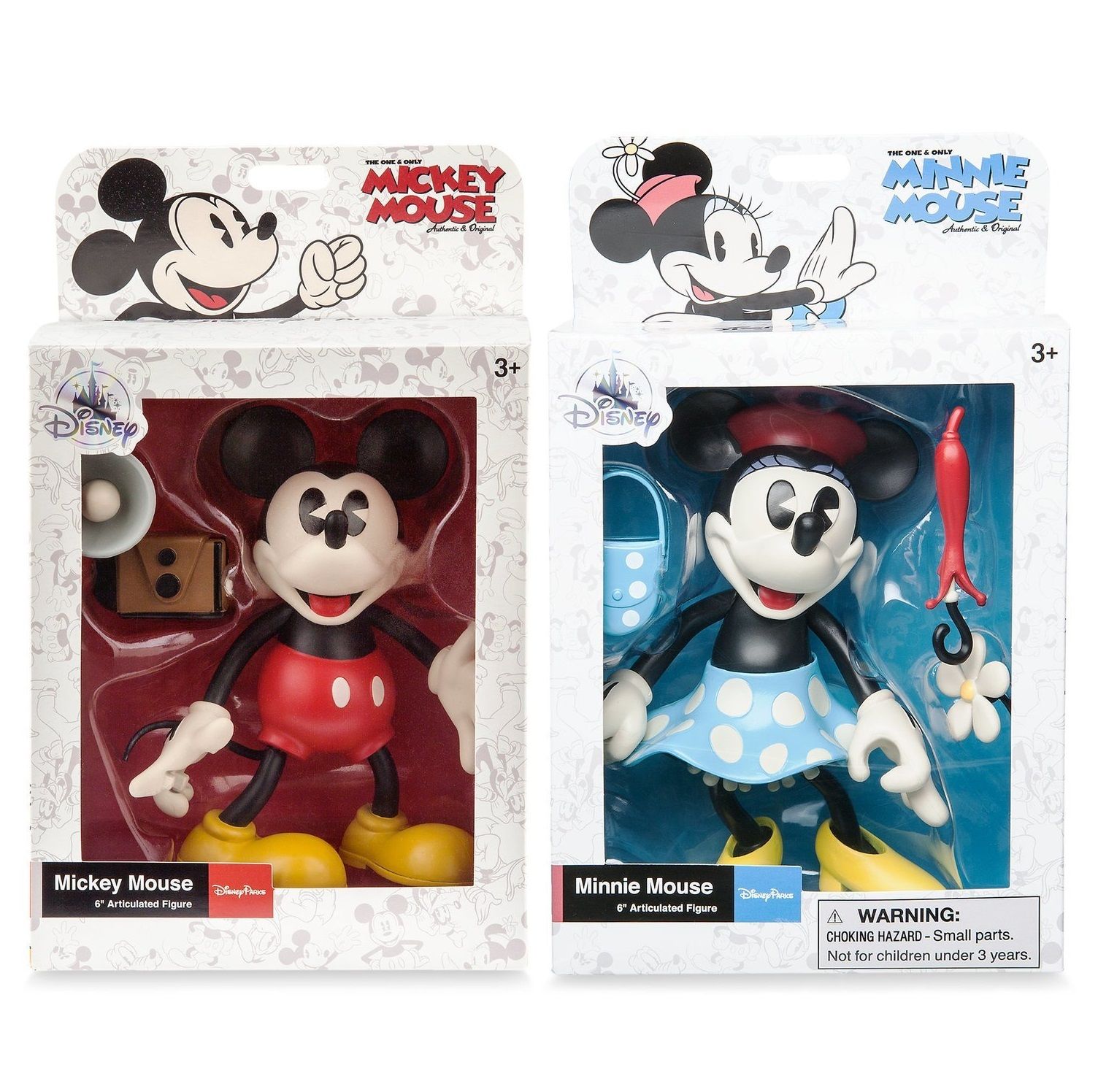 Disney Parks限定！レトロなミッキーマウスとミニーマウスのアクション