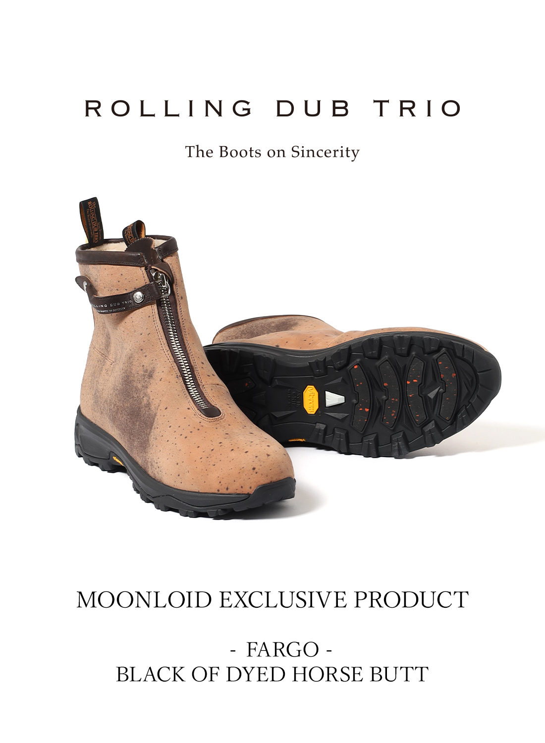 FARGO - BLACK OF DYED HORSE BUTT|【MOONLOID別注】ファーゴ