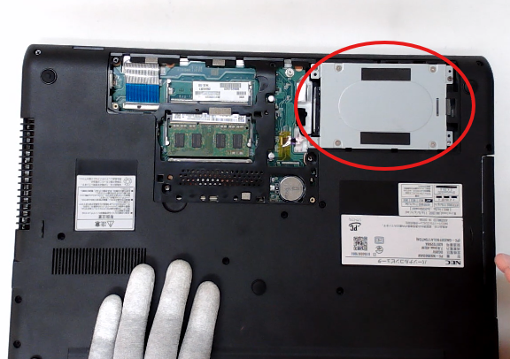 NEC Lavie HDD交換作業紹介 【NECノートパソコンのHDD交換