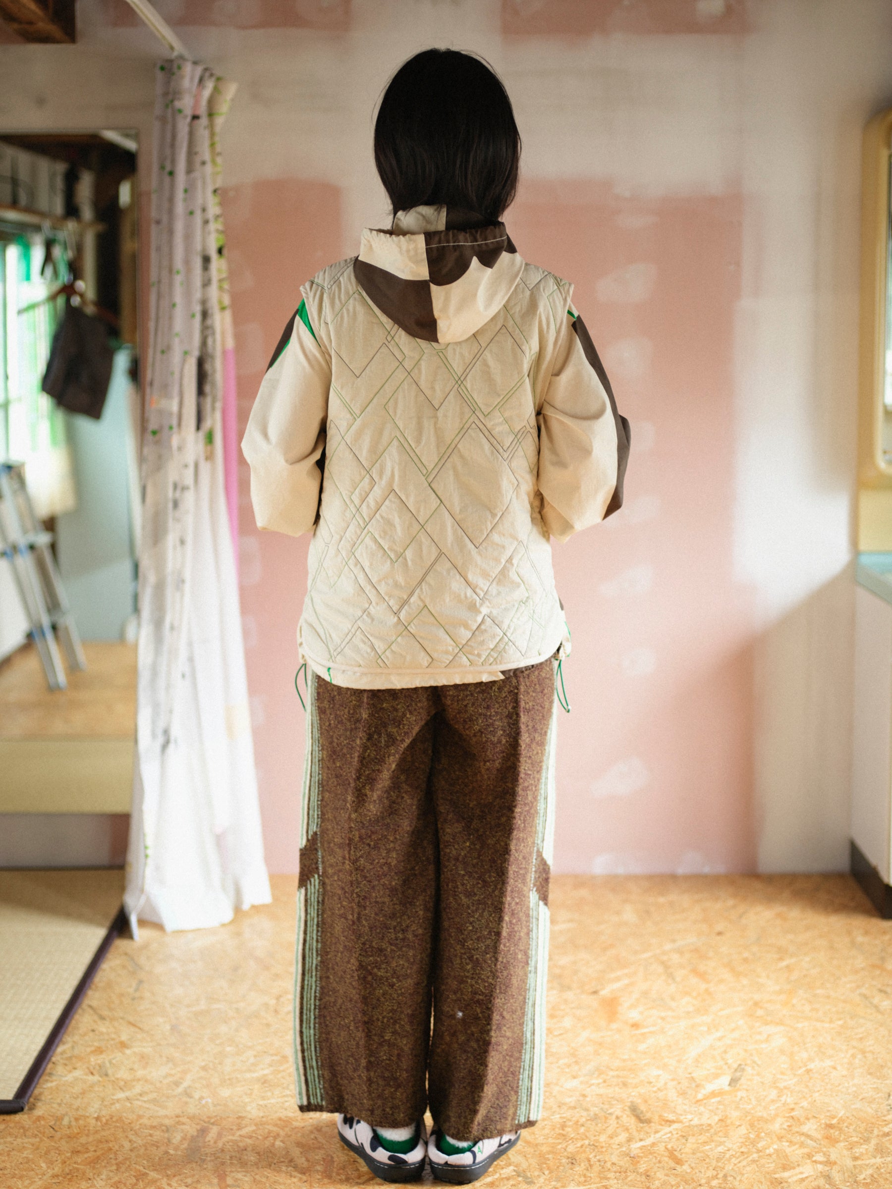 時計じかけのアーガイルキルティングベスト – pamm.officialstore