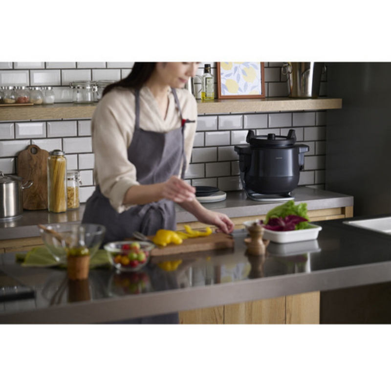 アイリスオーヤマ】自動かくはん式調理機 CHEF DRUM DAC-IA2-H グレー