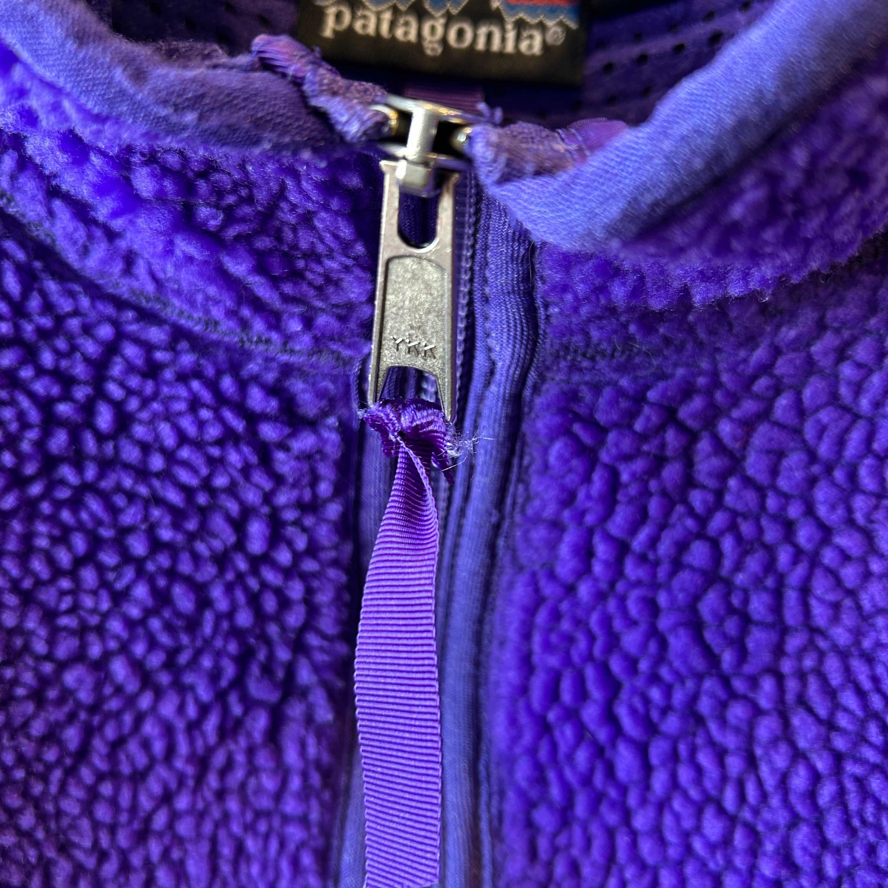 90's Patagonia パタゴニア ベビーレトロカーディガン USA製 パープル