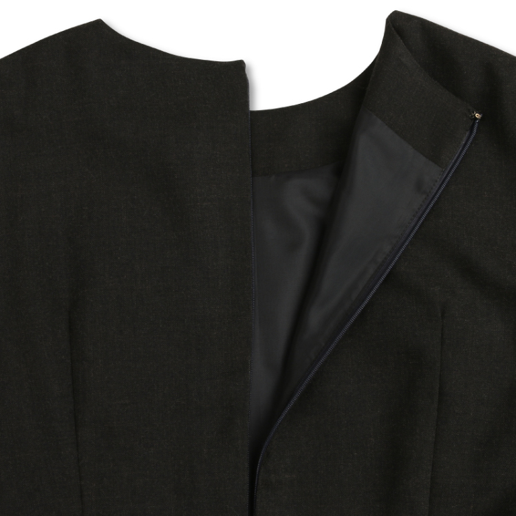 尾形光琳 ビエラワンピース長袖＜燕子花/黒紅＞ | 京友禅アロハシャツ