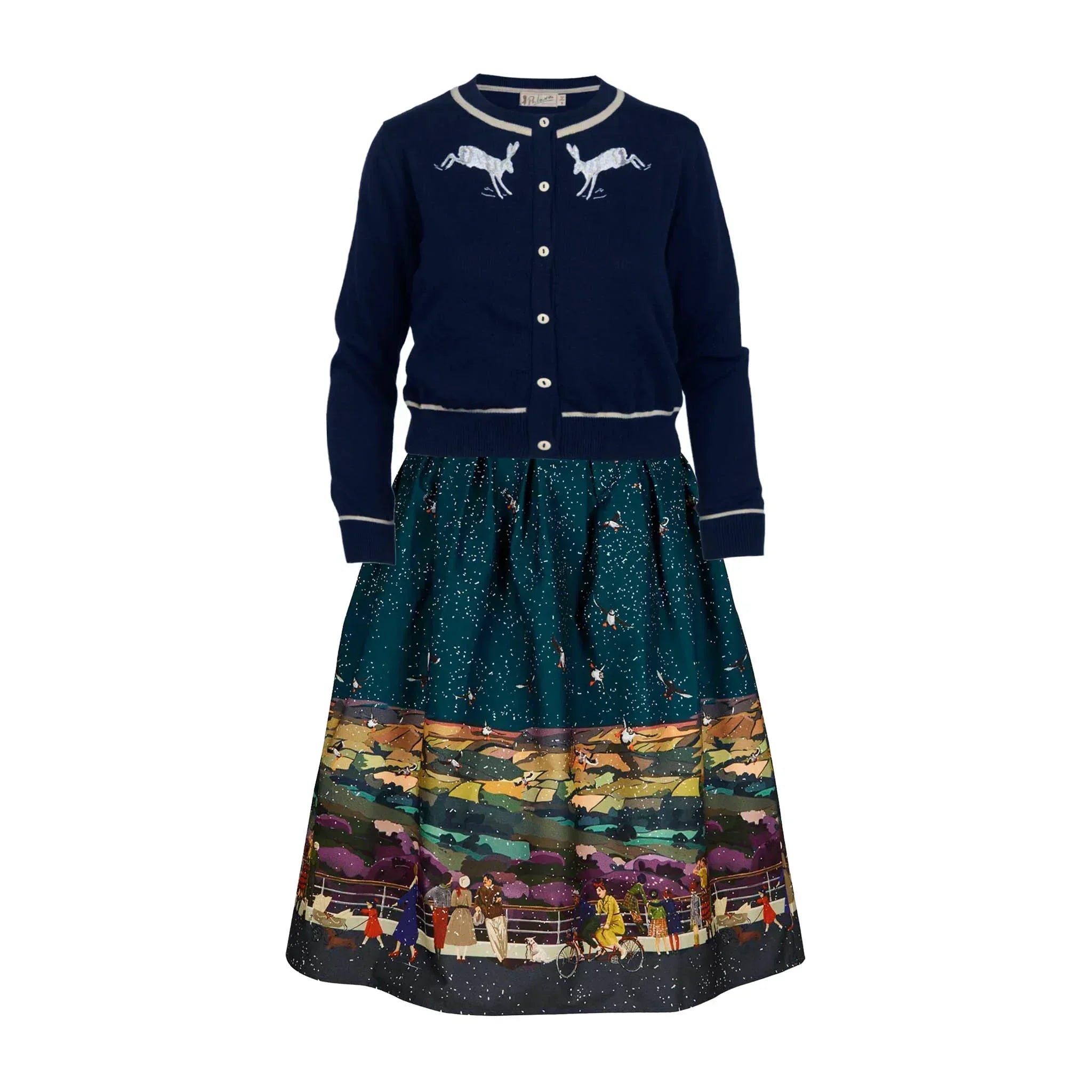 classic cardigan/hare/navy – PALAVA japan