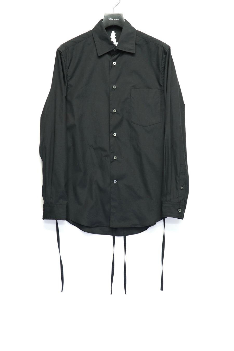 SOSHIOTSUKI's THE KIMONO BREASTED SHIRT BLACK mail order | Palette