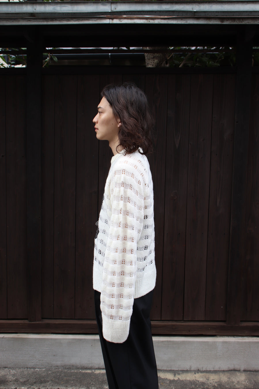 MASU(エムエーエスユー)のREVERSE BEETHOVEN SWEATER WHITEの通販