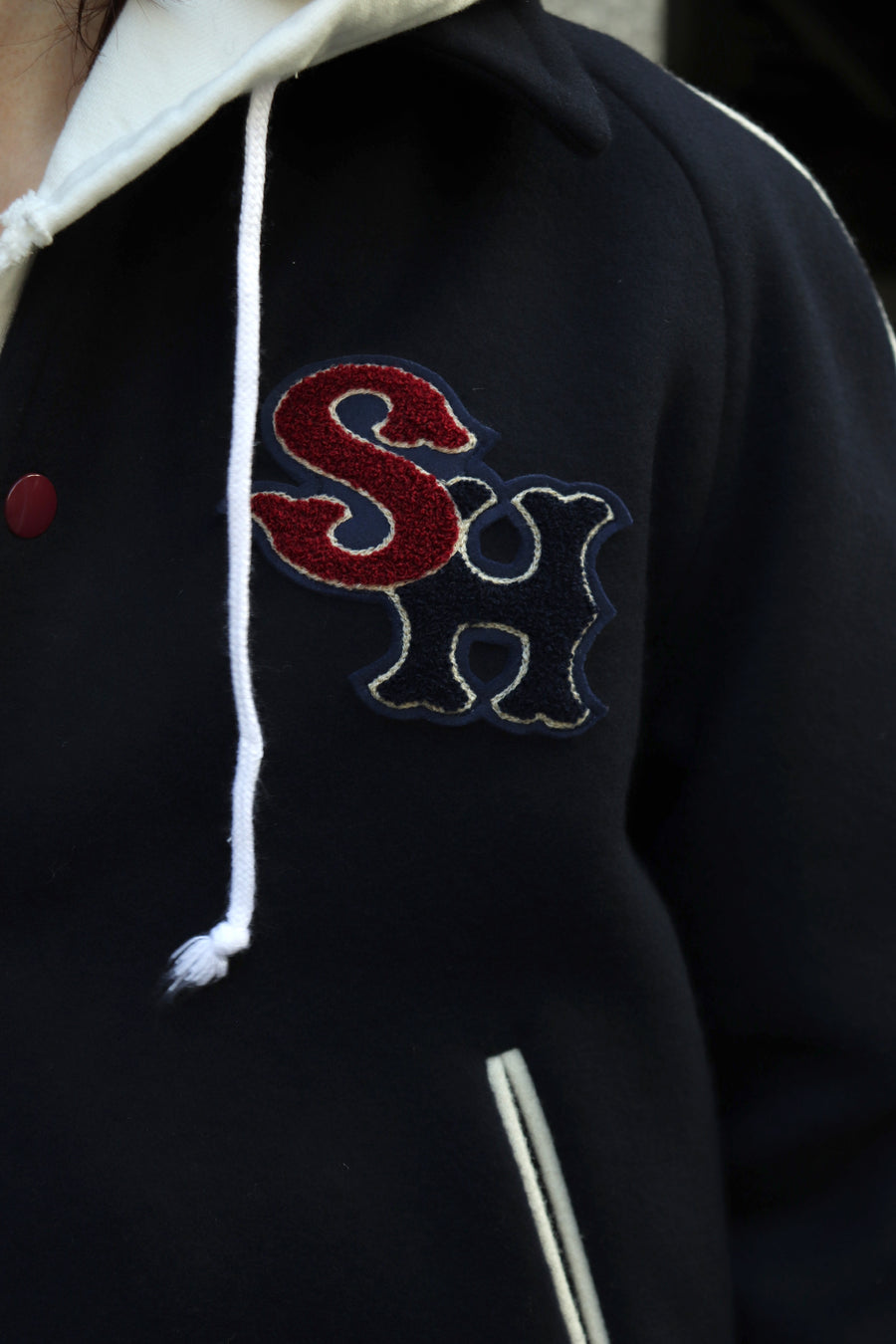 SUGARHILL(シュガーヒル)のMELTON STADIUM JACKET NAVYの通販｜PALETTE