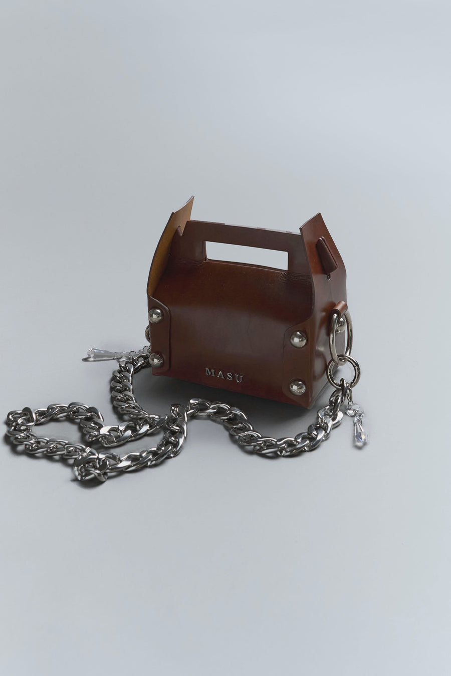 MASU(エムエーエスユー)のLEATHER CAKE MINI BAG BROWN(バッグ)の通販