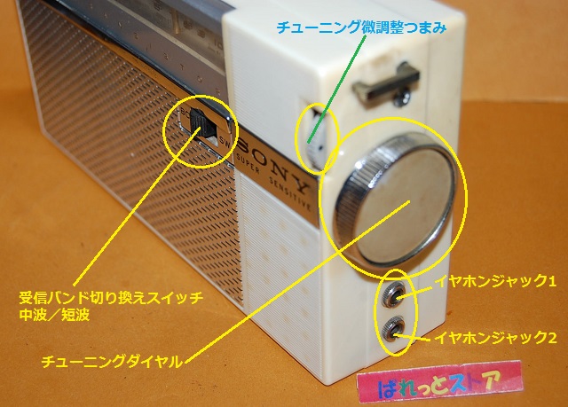 ソニー・Model TR-813・ 2-Band 8-Transistor Radio receiver1960年製