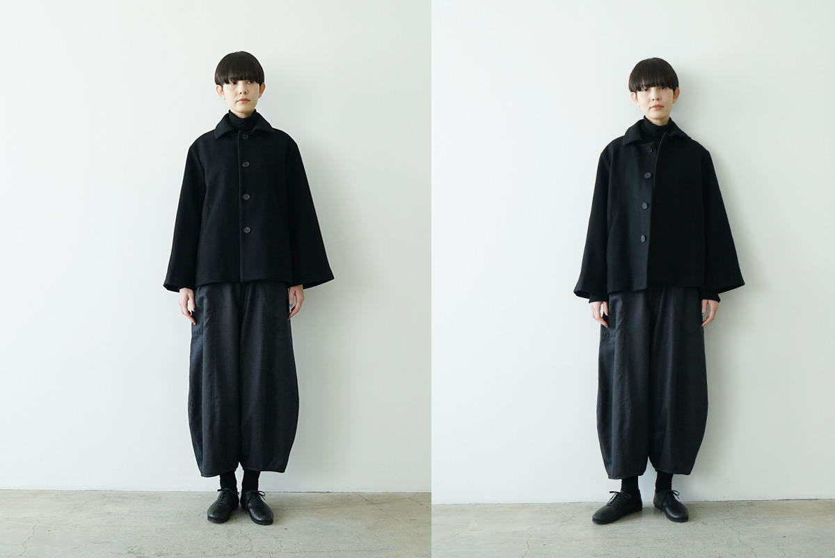 Mochi モチ a-line short coat エーラインショートコート