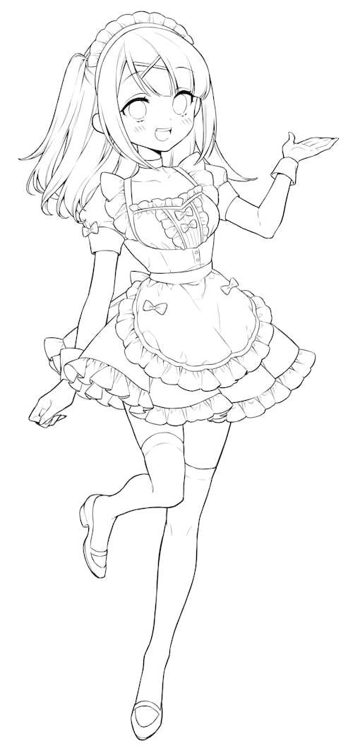 線画の描き方のコツ。メリハリをつけて生き生きとした絵に！『ベクター