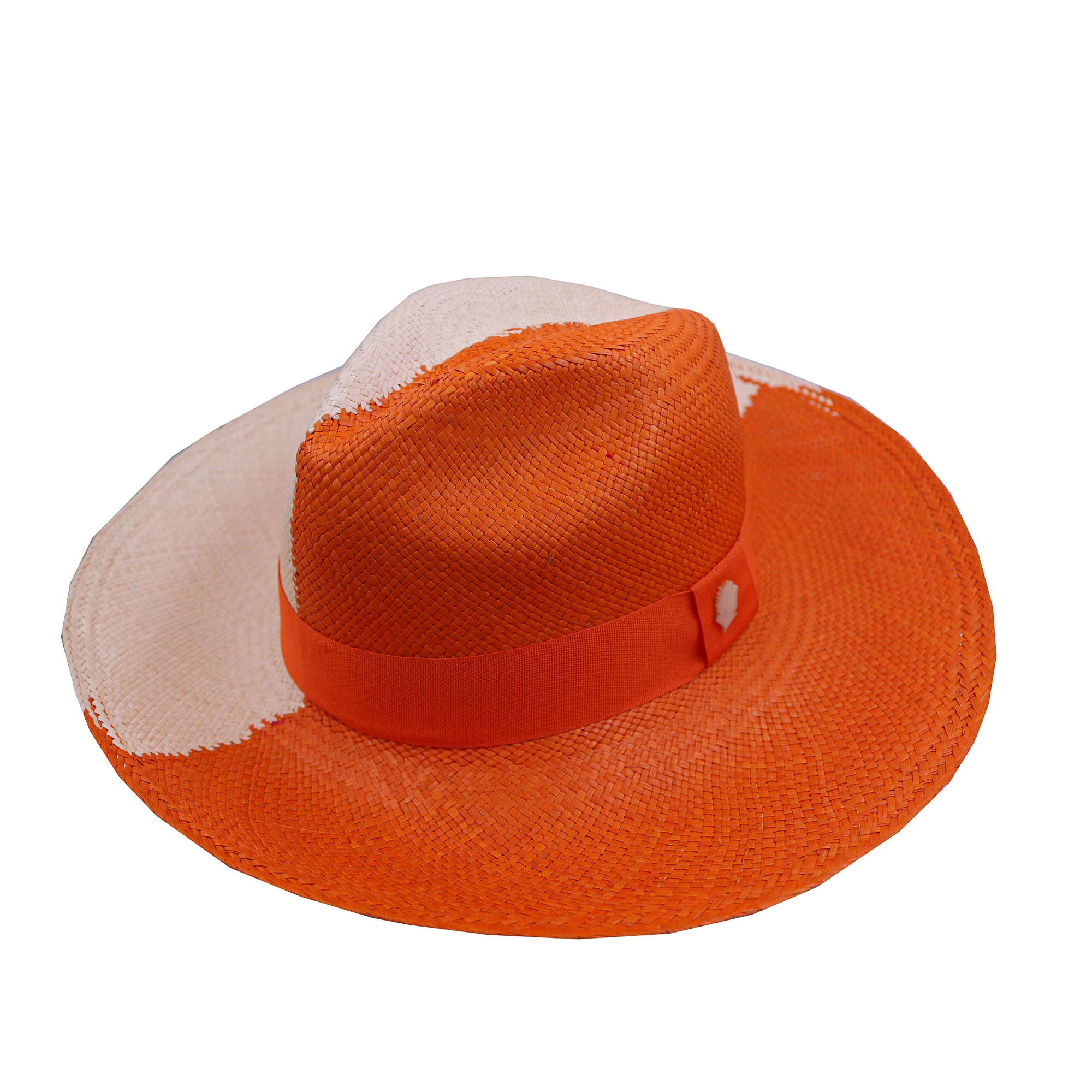 Orange Mixed Color Panama Hat – palmillalove