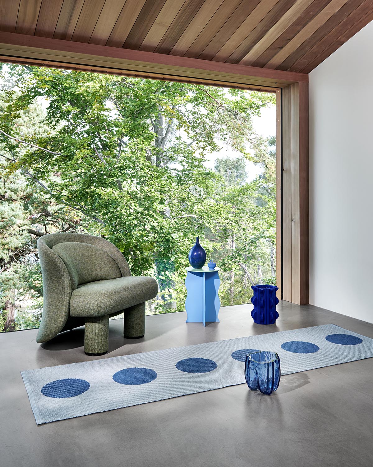 VERA POP River Blue - Runner Rug – Pappelina