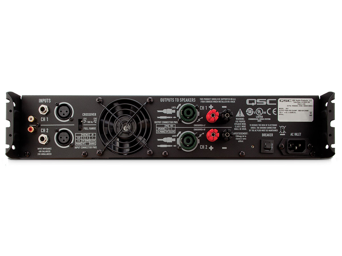 QSC GX5 500W パワーアンプ - パプリカミュージックレンタル