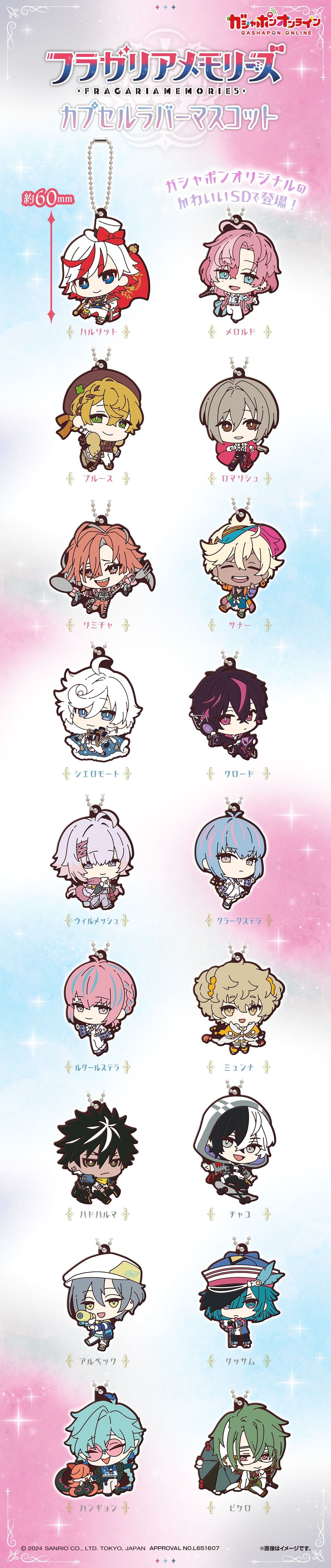 フラガリアメモリーズ カプセルラバーマスコット | ナムコパークス