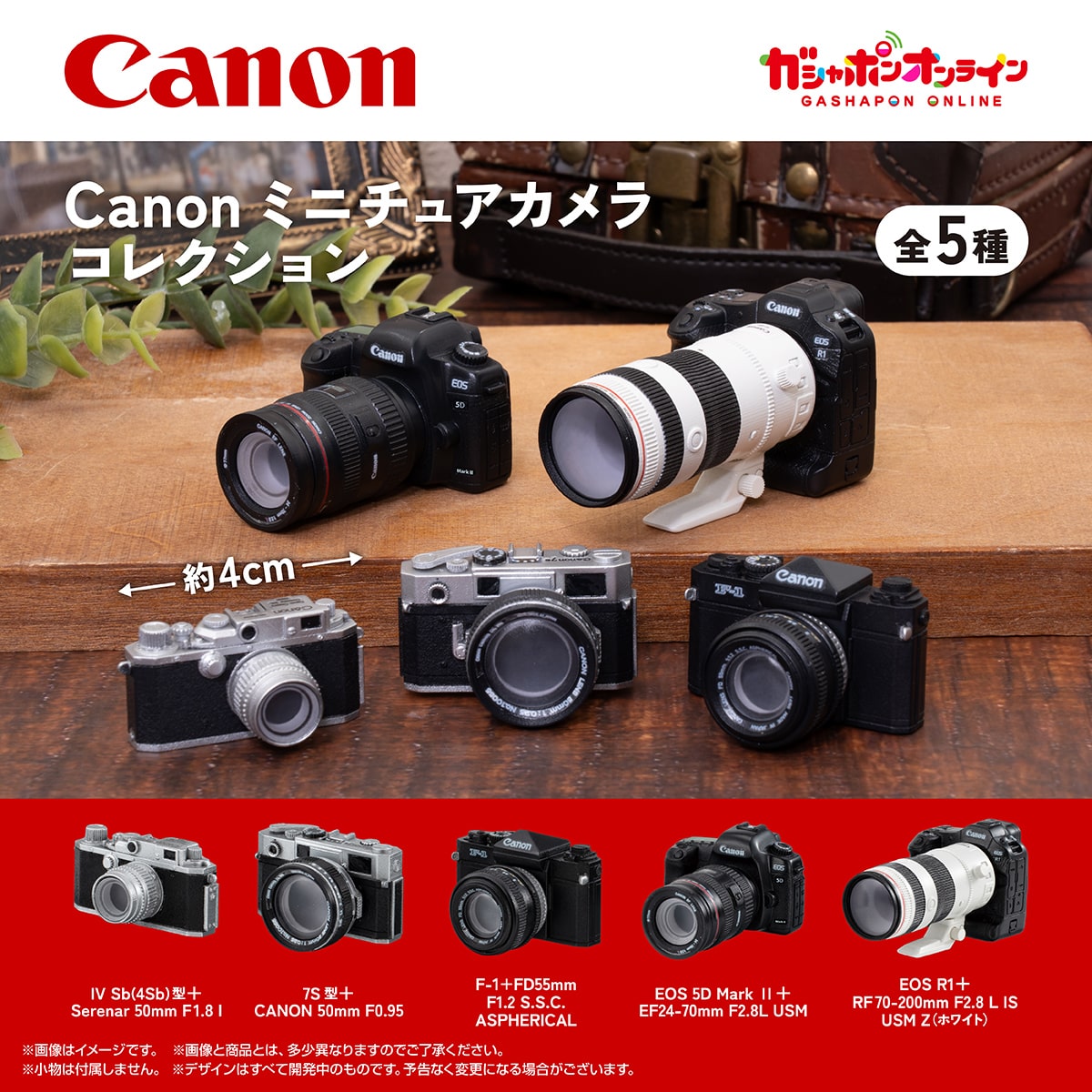 Canon ミニチュアカメラコレクション | ナムコパークス オンライン