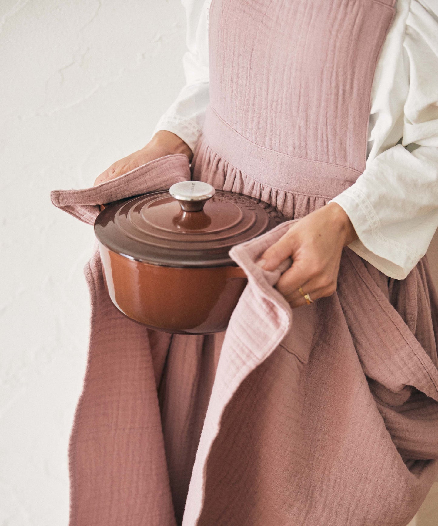 COTTON GAUZE APRON TOWEL SET – Parsley