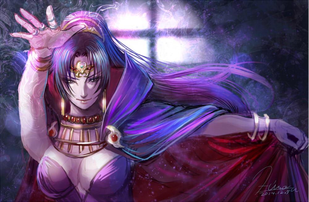 ラクガキ☆ファンアート『ロードス島戦記』の灰色の魔女カーラ