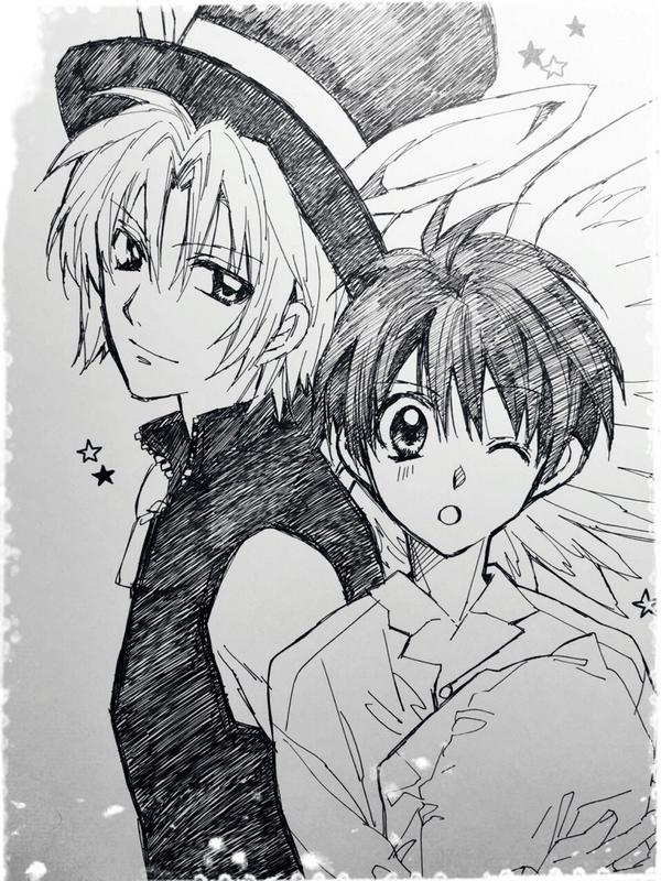 落書き・男体化めろこ&満月。