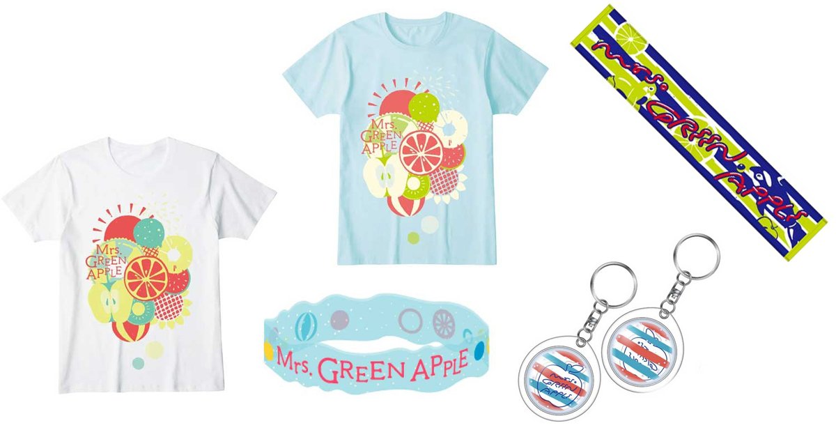 Mrs. GREEN APPLE】 ご好評につき品切れしていたグッズが再入荷