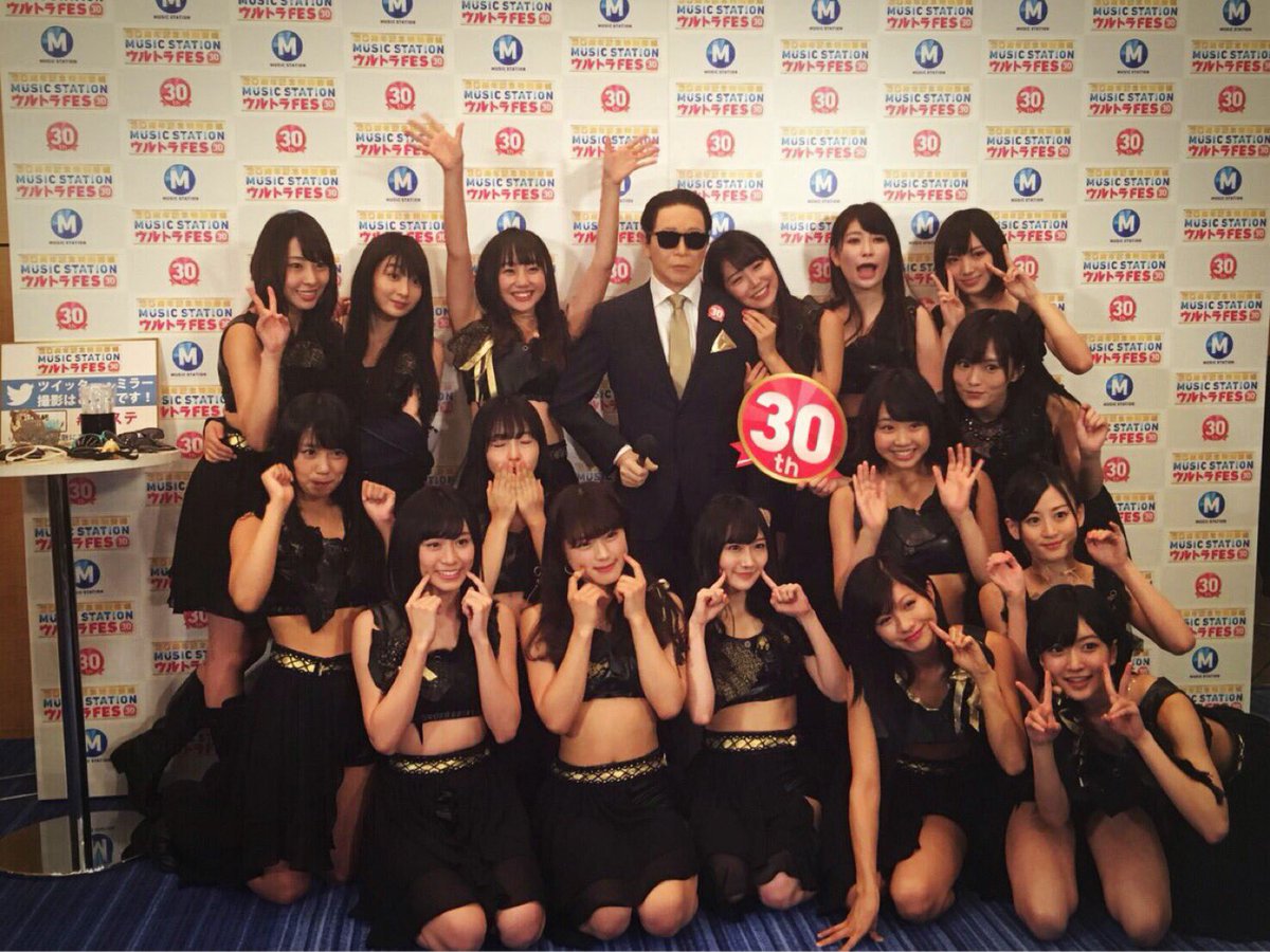 全員黒髪で歌わせて頂きました！！ #NMB48 #絶滅黒髪少女 #Mステ