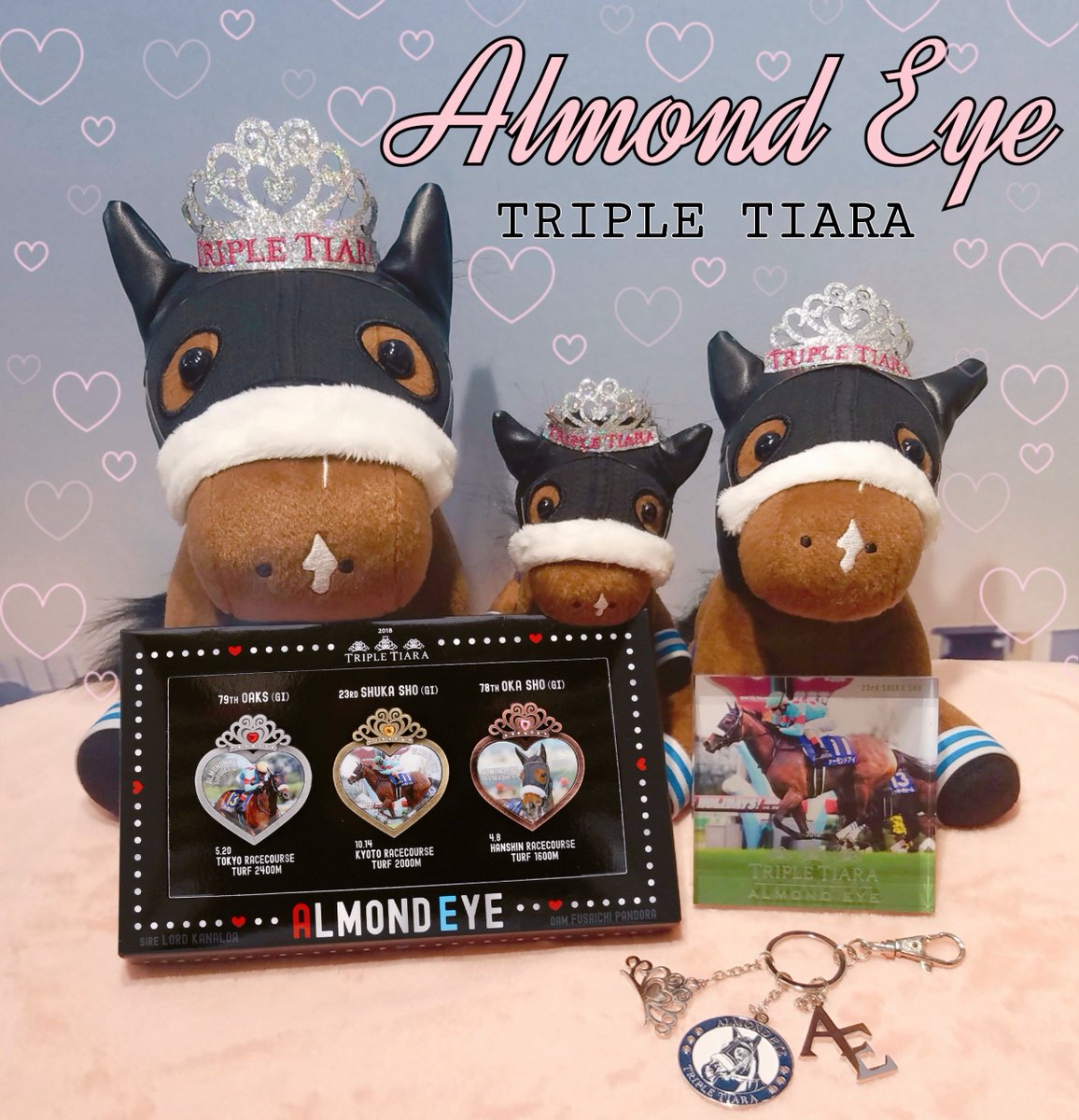 アーモンドアイ3冠グッズ新登場👑💕】 アーモンドアイの3冠達成を