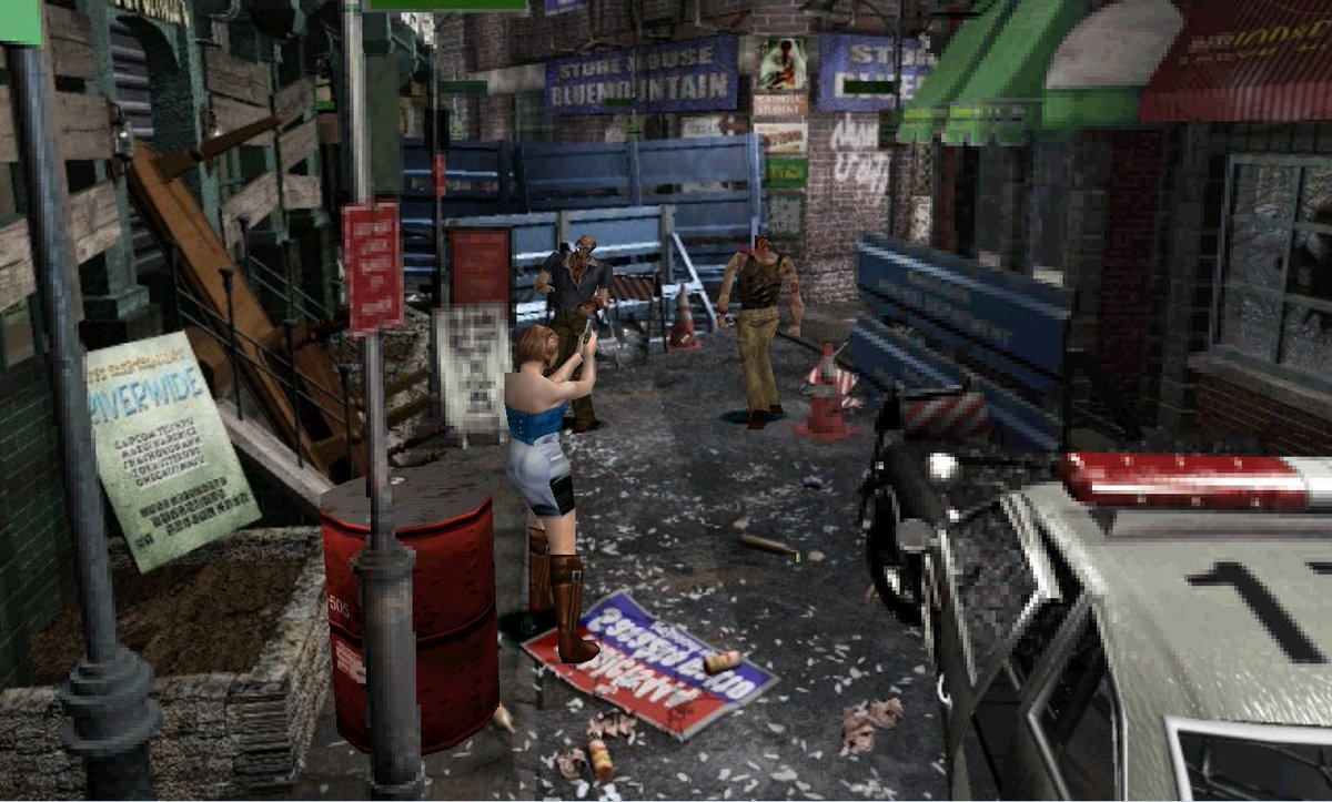 昨日やっていたソースネクスト版のバイオハザード3とPS版バイオ