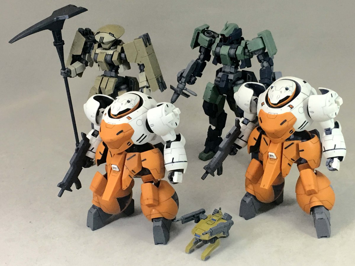 HG 1/144「ゲイレールシャルフリヒター&ランドマンロディセット」組ん