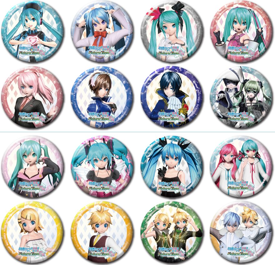 初音ミク DAIBA de DIVA Future Tone DX】 「缶バッジ」Vol.1＆2 12/21