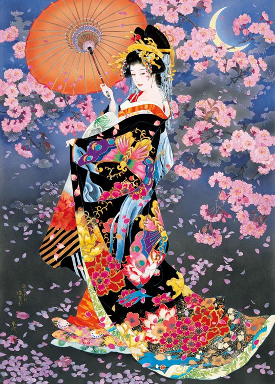 艶やかな女性を描く春代のパズルをご紹介！ 和風な絵柄は見ているだけ