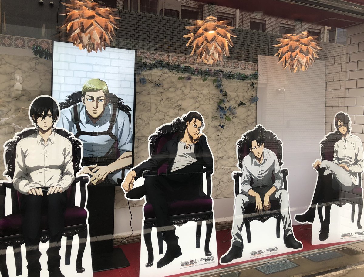 進撃の巨人 #コラボカフェ 初日スタートしました！ 大人気の