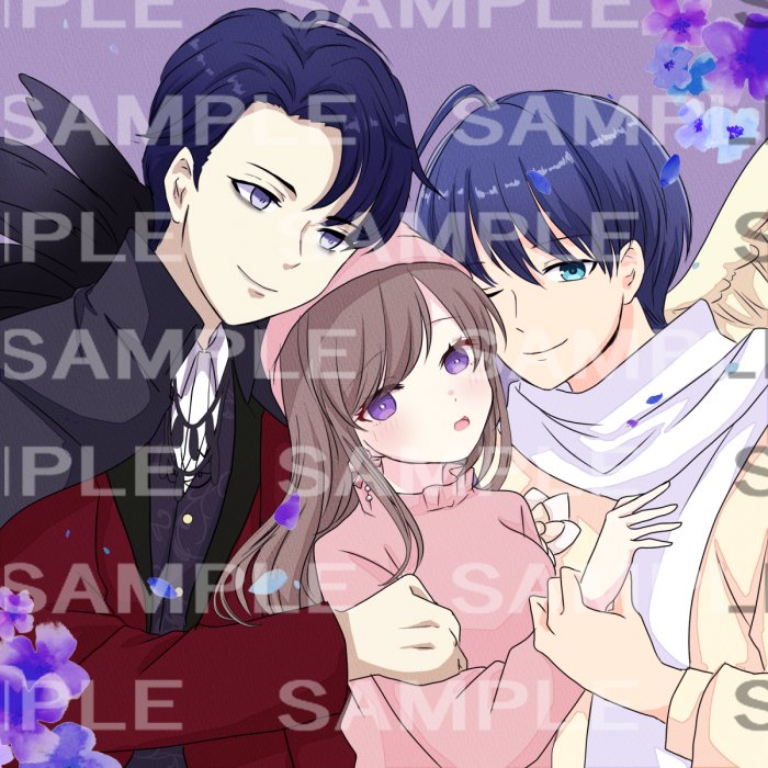 夢絵納品いたしました💕初めての3人夢絵です！👼😈素敵なご依頼