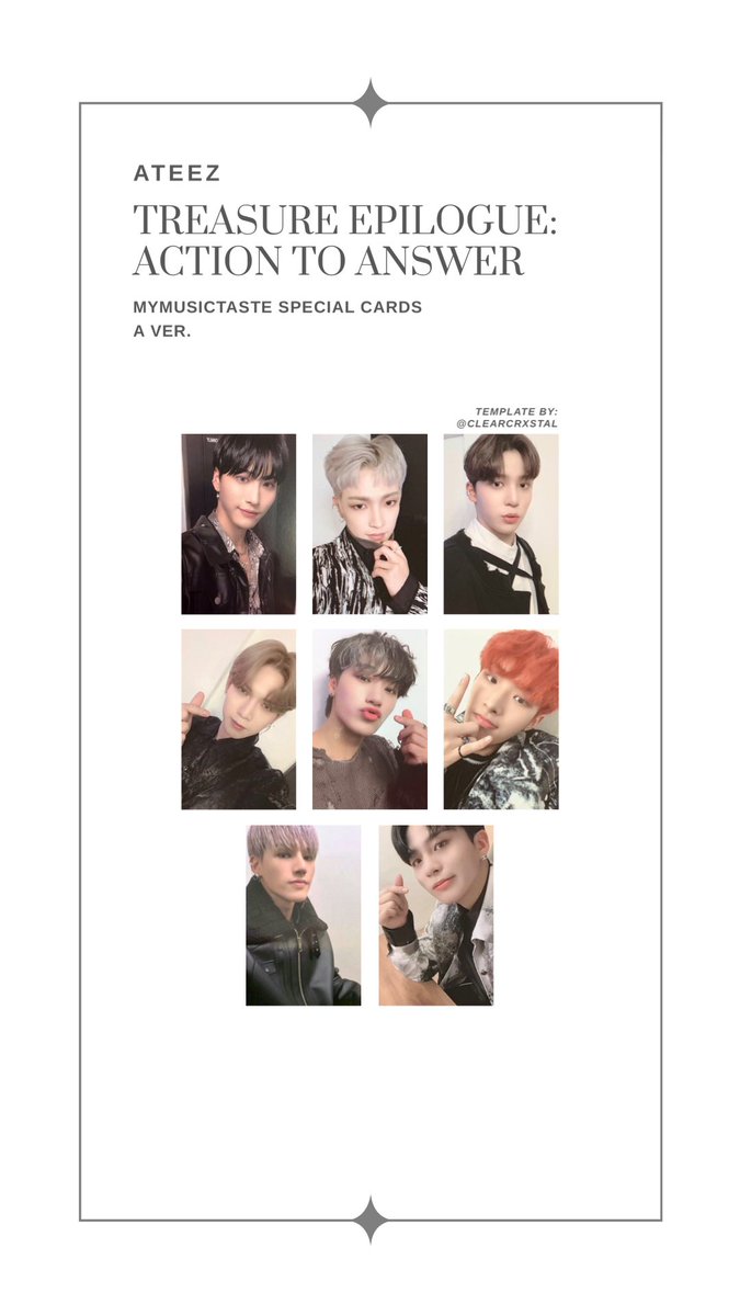 ateez album wishlist template treasure epilogue: action to answer