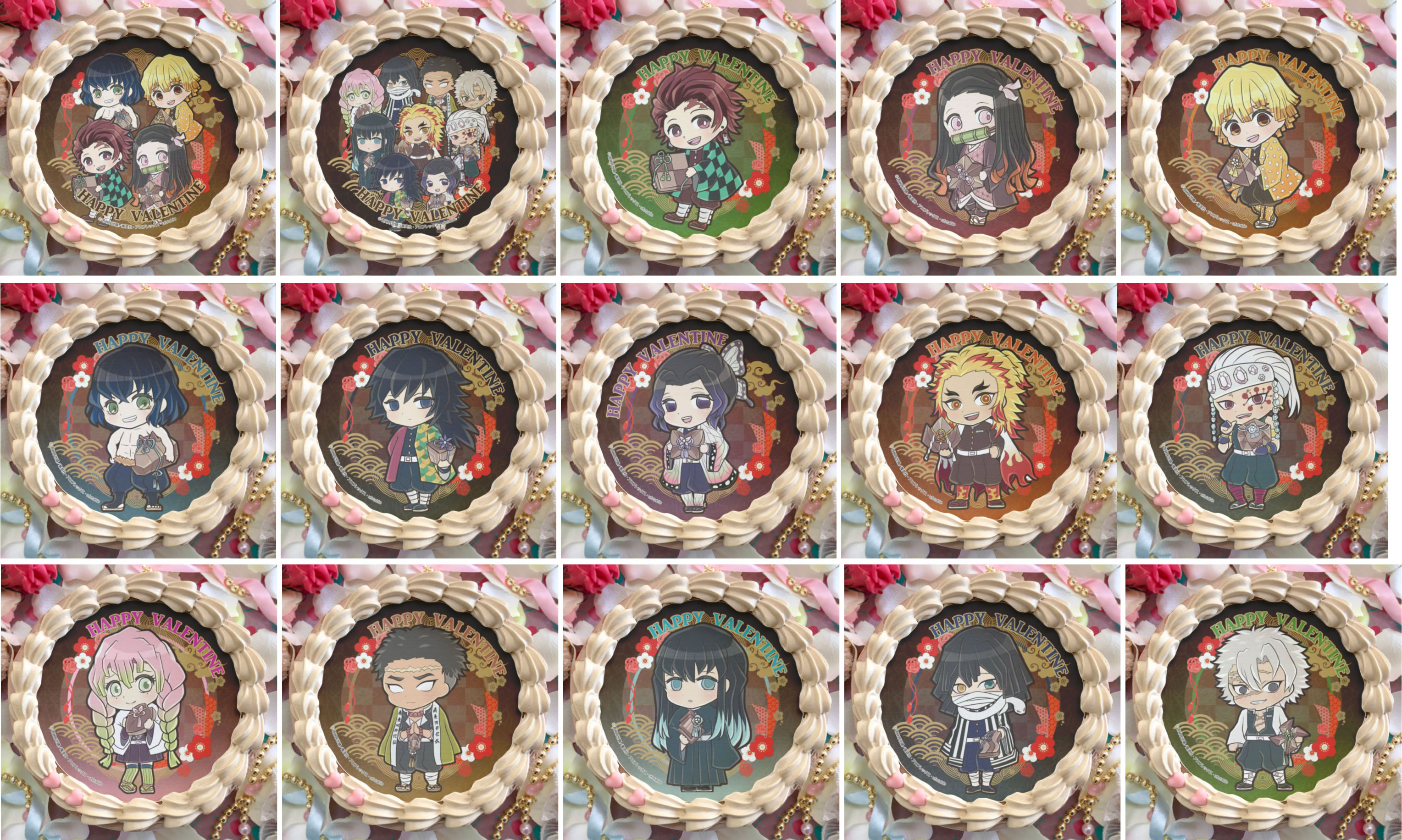 鬼滅の刃 プリロール バレンタイン ケーキ 2020 限定 缶バッジ 時透無