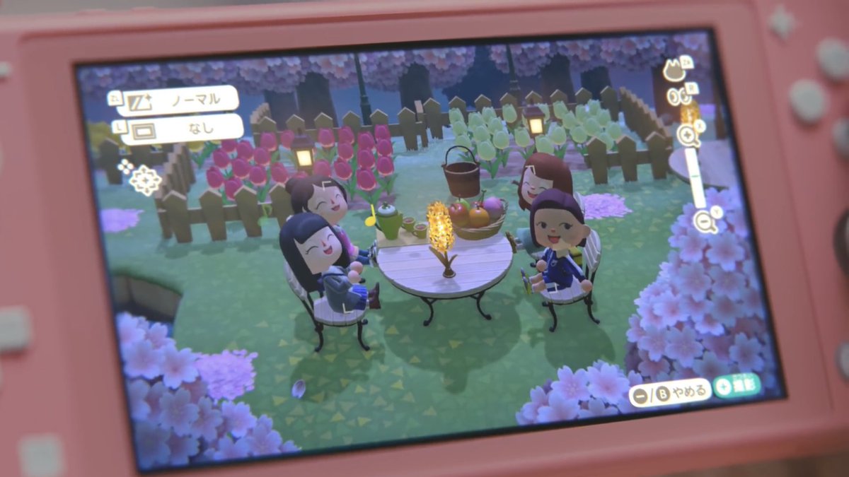 あつまれどうぶつの森とNintendo Switch Lite 新色コーラルの春CMが