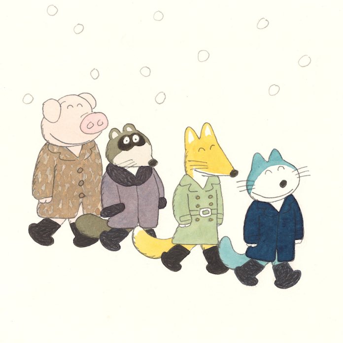 馬場のぼる さんの出品作は「11ぴきのねこ ふくろのなか」と「ぶた