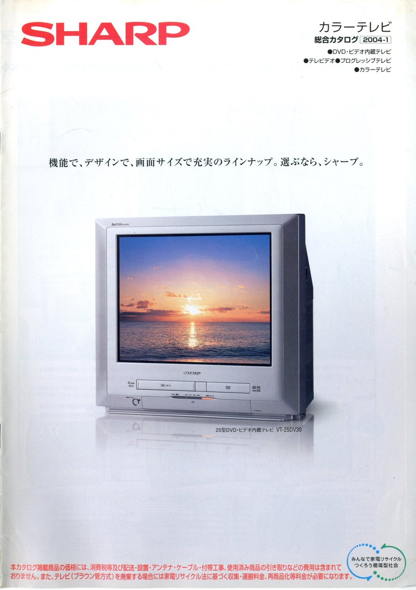 SHARP ブラウン管テレビ ペイントデザイン SHARP ブラウン管テレビ