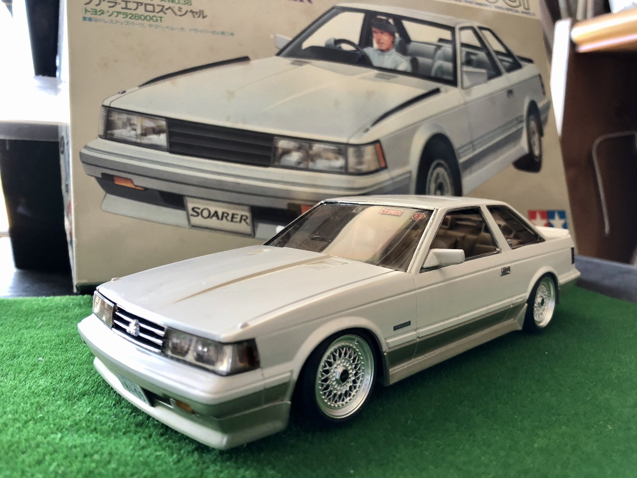 10ソアラ 1/24 完成品 制作途中仕様 ノンスリ プラモデル 10ソアラ