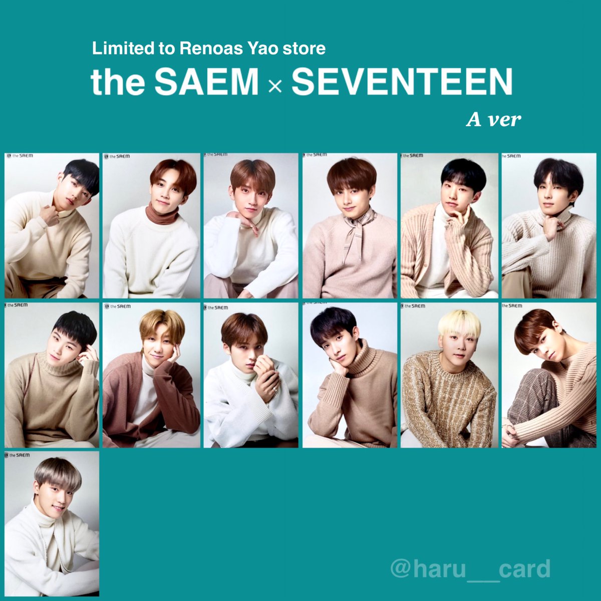 SEVENTEEN セブチ the SAEM ザセム トレカ 세븐틴 트레카 포카 더샘